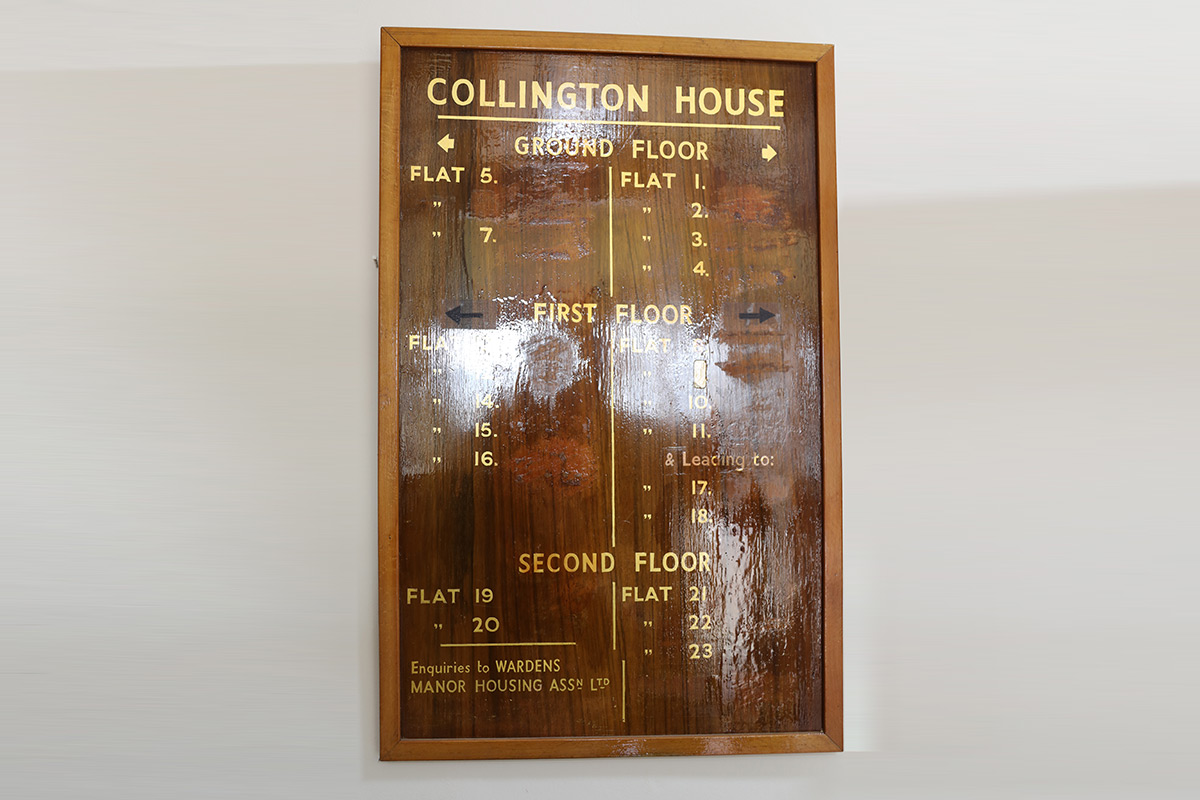 collington-house-13-flats-board
